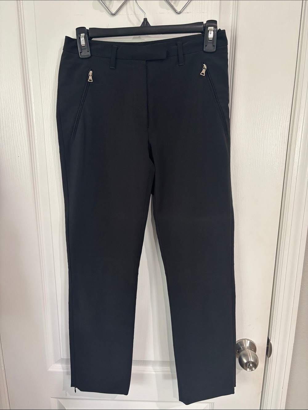 Prada Black Cropped Ankle Pants